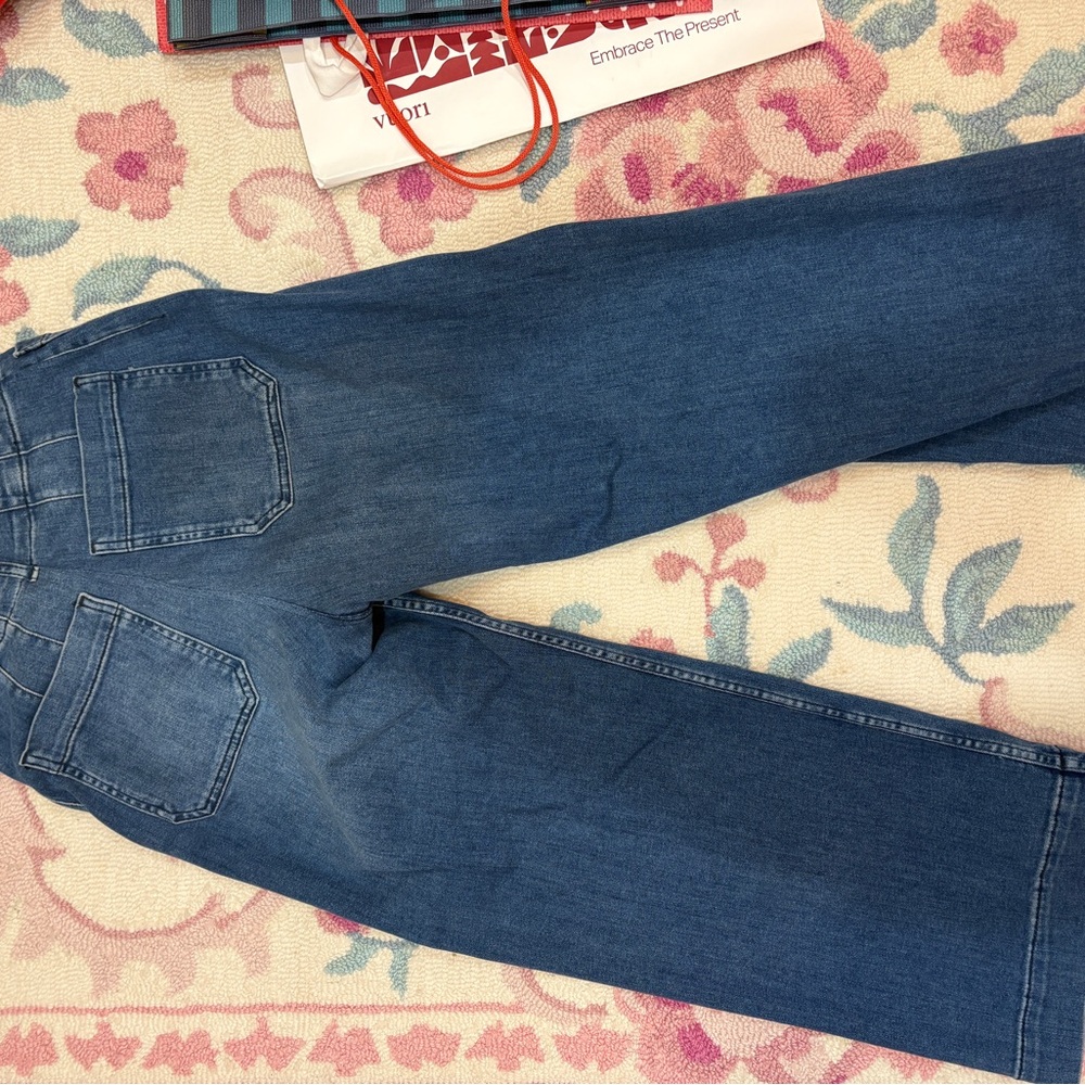 Anthropologie Dark Blue Flare Jeans - Picture 4 of 4